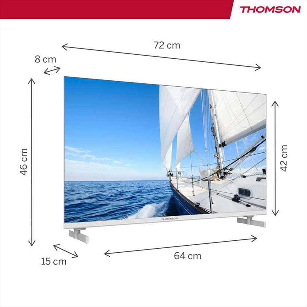 "THOMSON - Smart TV LED HD READY 32\" 32HG2S14W-Bianco"