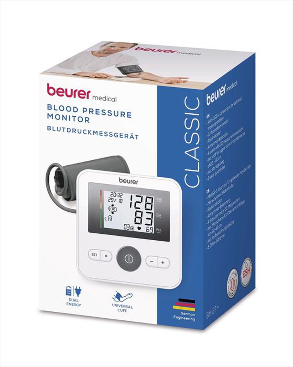 Immagine del prodotto BEURER - Misuratore di pressione Dual Energy BM 27+-Bianco