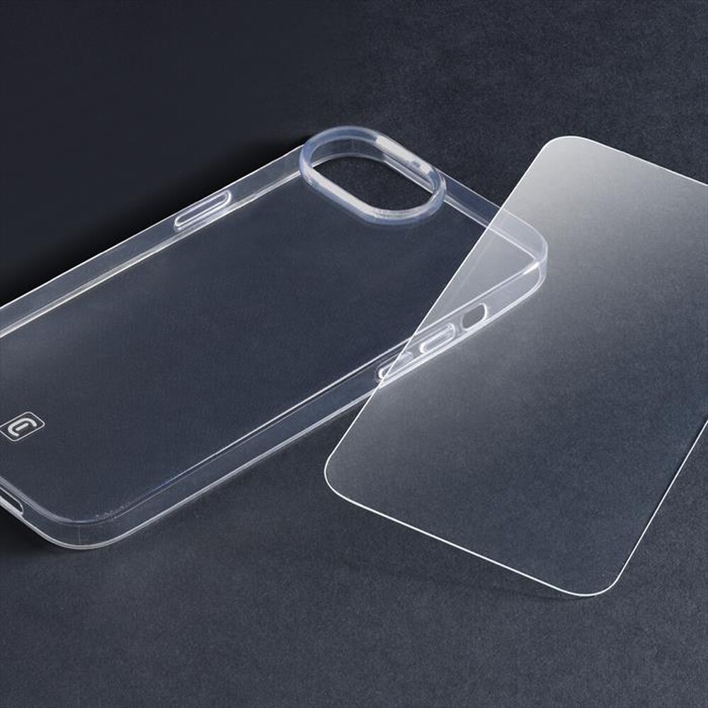 Immagine del prodotto CELLULARLINE - Kit accessori PROTECTION KIT per iPhone 16E/17E-Trasparente