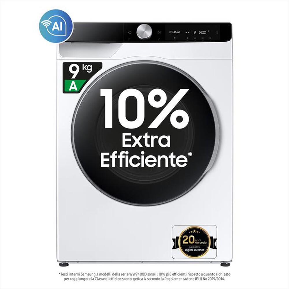 Immagine del prodotto SAMSUNG - Lavatrice WW90DG6U85LKU3 9 Kg Classe A-bianco