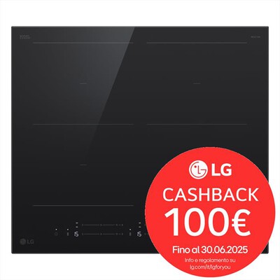 LG - Piano cottura induzione CBIZ2437B 59 cm-Nero Schott