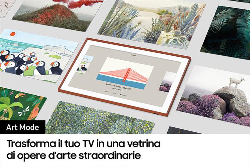 "SAMSUNG - Smart TV The Frame 4K 50” 50LS03A-Black"