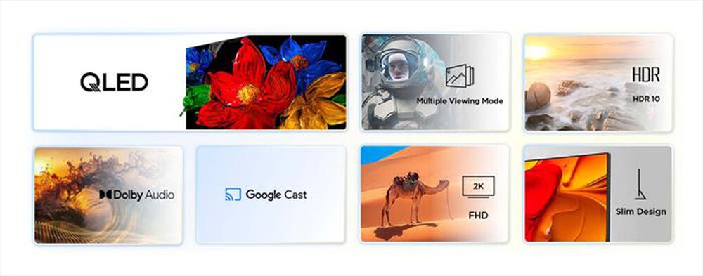 "TCL - Smart TV Q-LED FHD 32\" 32S59K-Metallico"