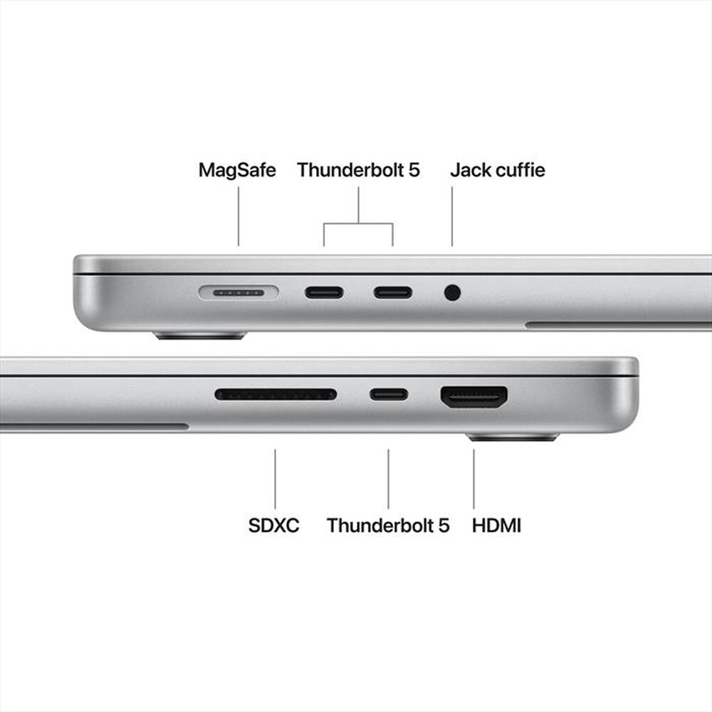 Immagine del prodotto APPLE - MacBook Pro 16" M5 Max Core 18 CPU 32 GPU 36GB 2TB-Argento