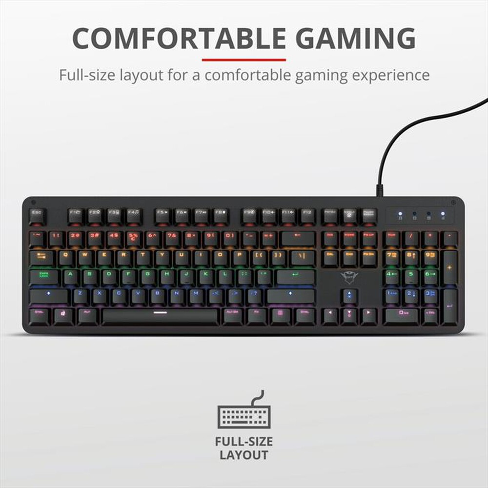 "TRUST - GXT 863 MAZZ MECHANICAL KEYBOARD IT-Black"