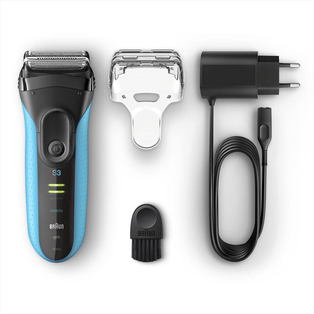 "BRAUN - Series 3 3040 W&D-Nero/Blu"
