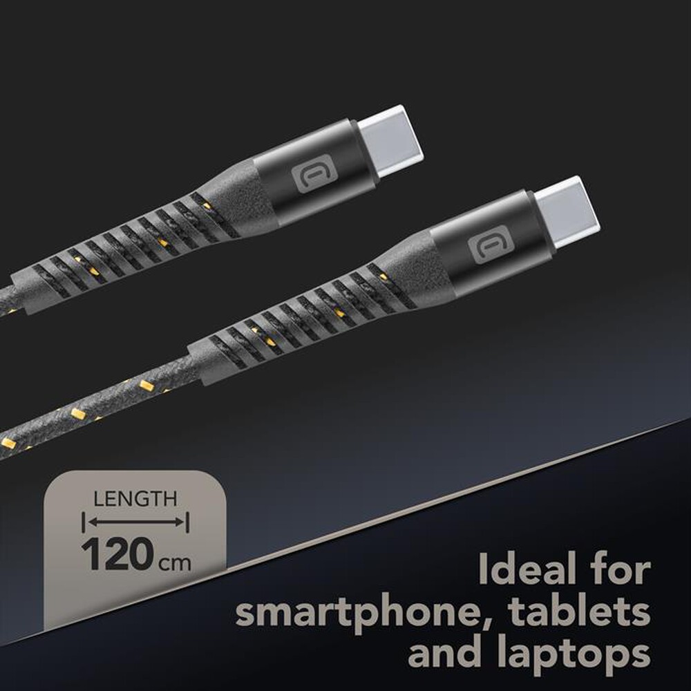 Immagine del prodotto CELLULARLINE - STRONG CABLE USB-C TO USB-C 100W ULTRARESISTENTE-Nero