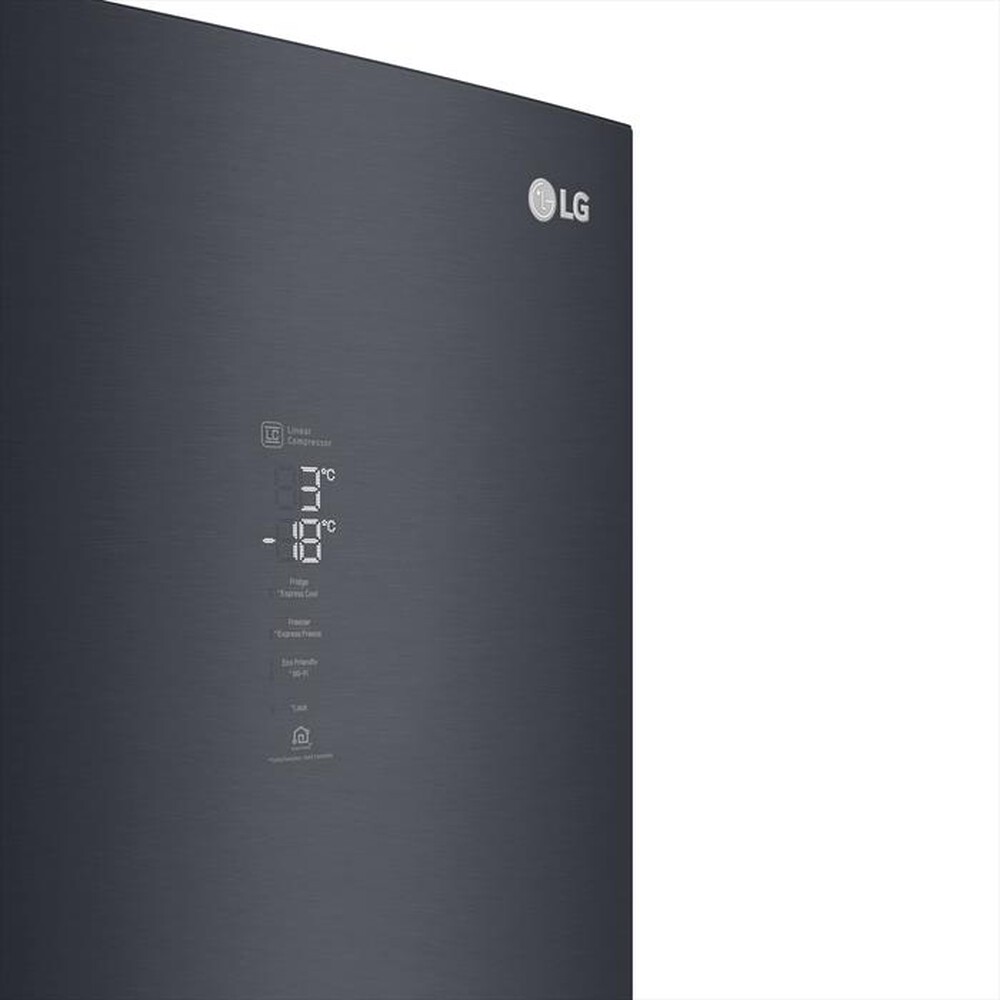 "LG - Frigorifero combinato GBB92MCABP Classe B 419lt-MATTE BLACK"