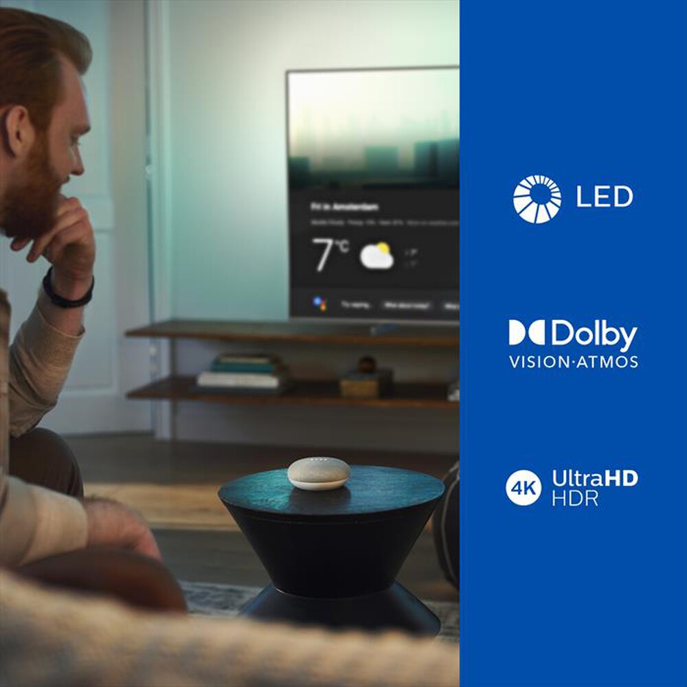 "PHILIPS - SMART TV AMBILIGHT ANDROID TV 4K 65\" 65PUS7906/12-Black"