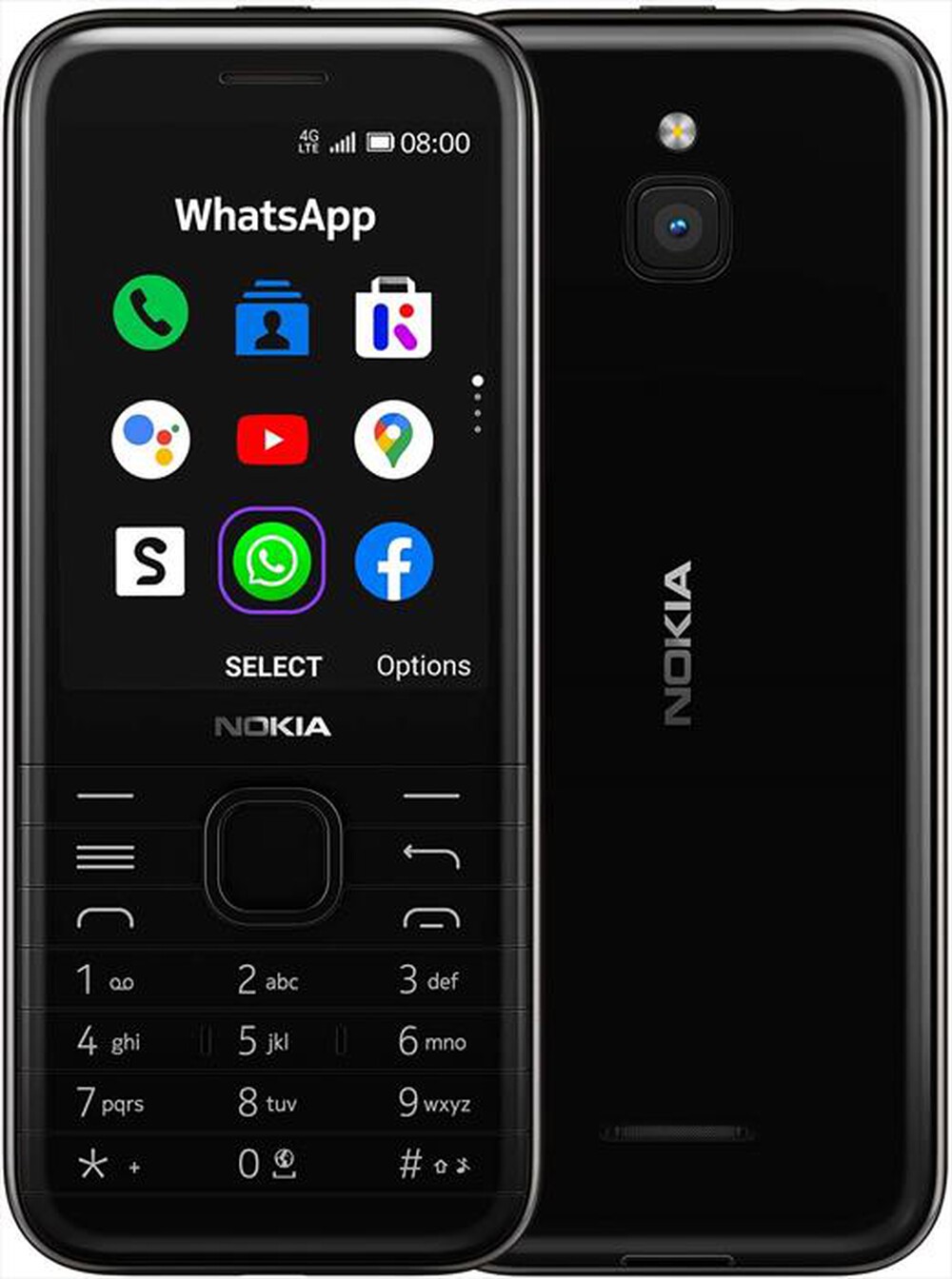 "NOKIA - 8000-Black"
