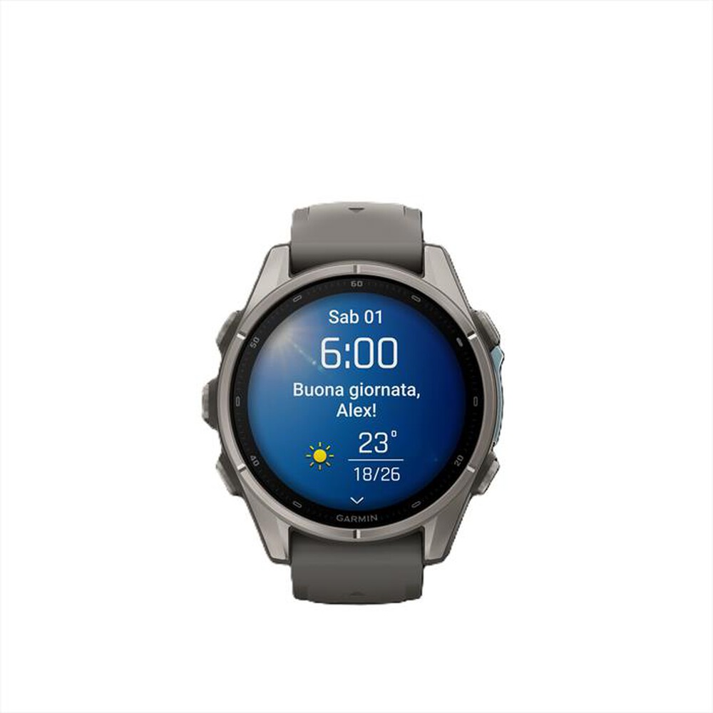 Immagine del prodotto GARMIN - FENIX 9, 43MM, BARE TI, PEBBLE GRAY-Titanio / Grigio
