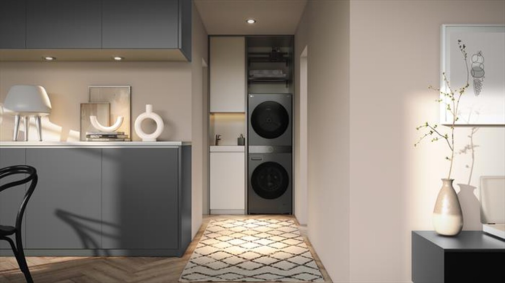"LG - Lavasciuga WASHTOWER WT1210BBF 12/10 Kg Classe A-Platinum Black"