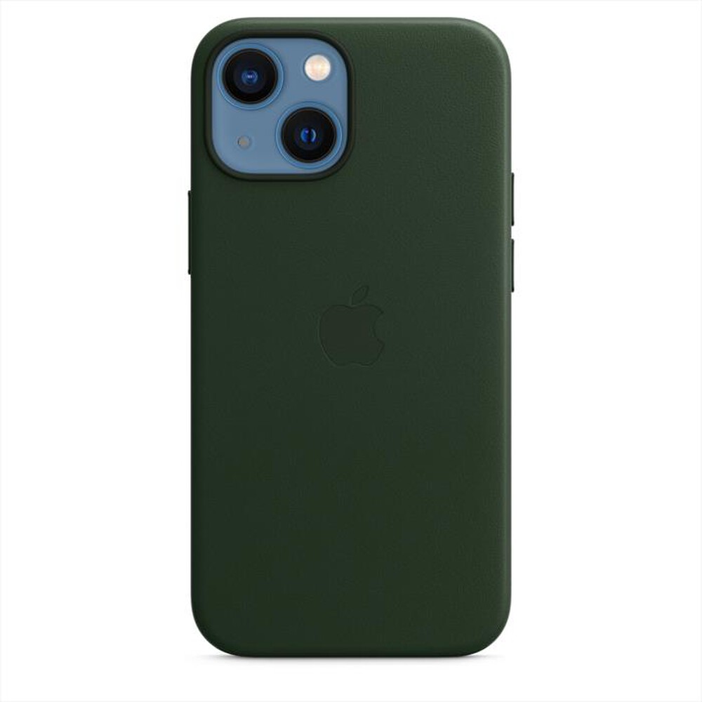 "APPLE - iPhone 13 mini Leather Case with MagSafe-Verde sequoia"