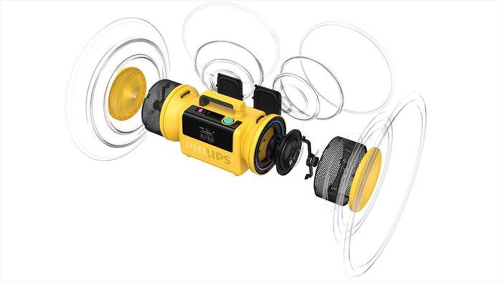 Immagine del prodotto PHILIPS - Altoparlante portatile TAMS80Y/00-Yellow