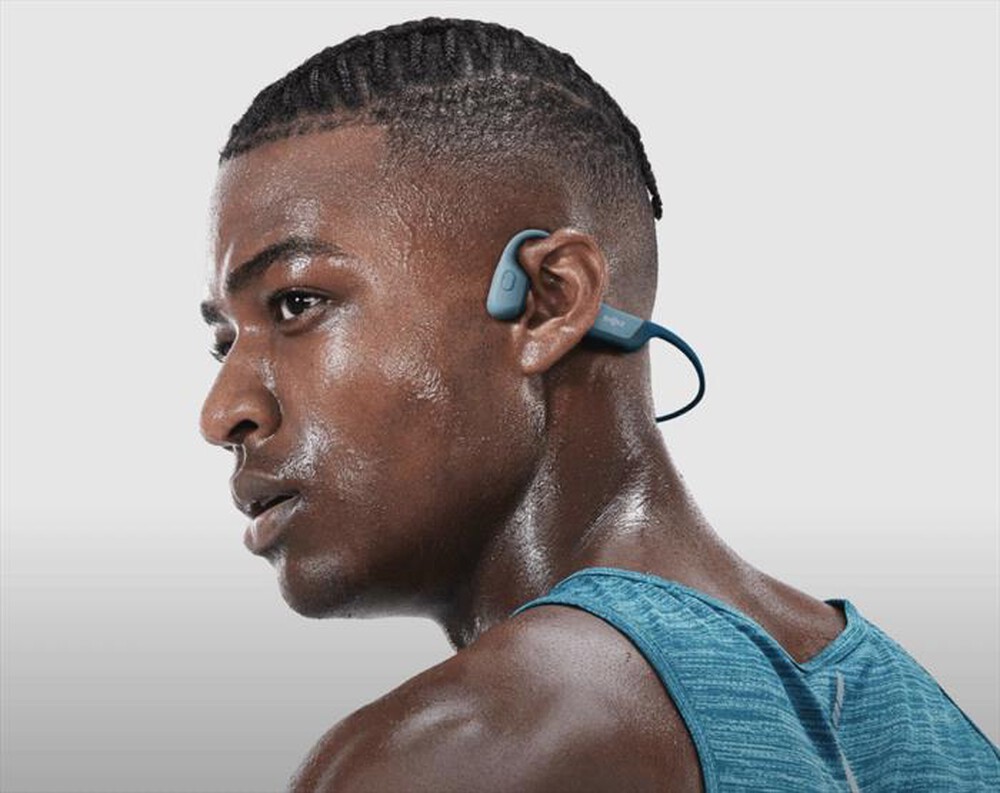 "SHOKZ - Auricolari a conduzione ossea OPENRUN PRO-blu"