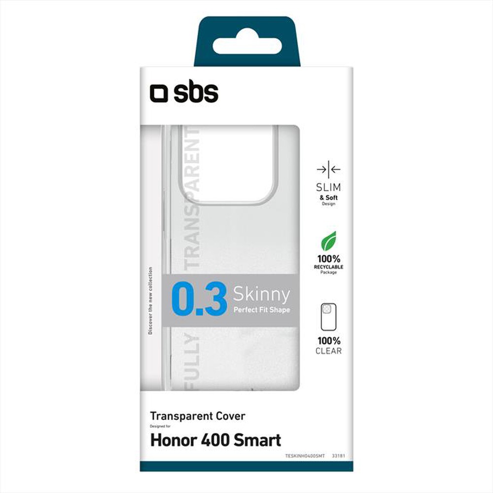 Immagine del prodotto SBS - Cover Skinny per Honor 400 Smart-Trasparente