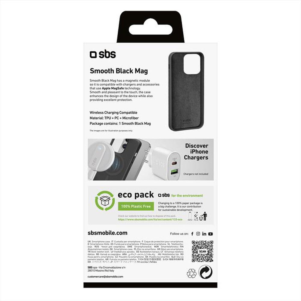"SBS - Cover TEMAGCOVRUBIP1461PK per iPhone 14 Pro-Nero"