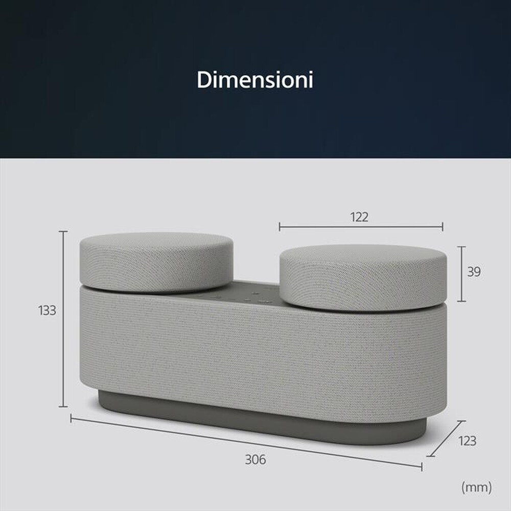 "SONY - Sistema Home Theatre Portatile HTAX7.CEL-Grigio"