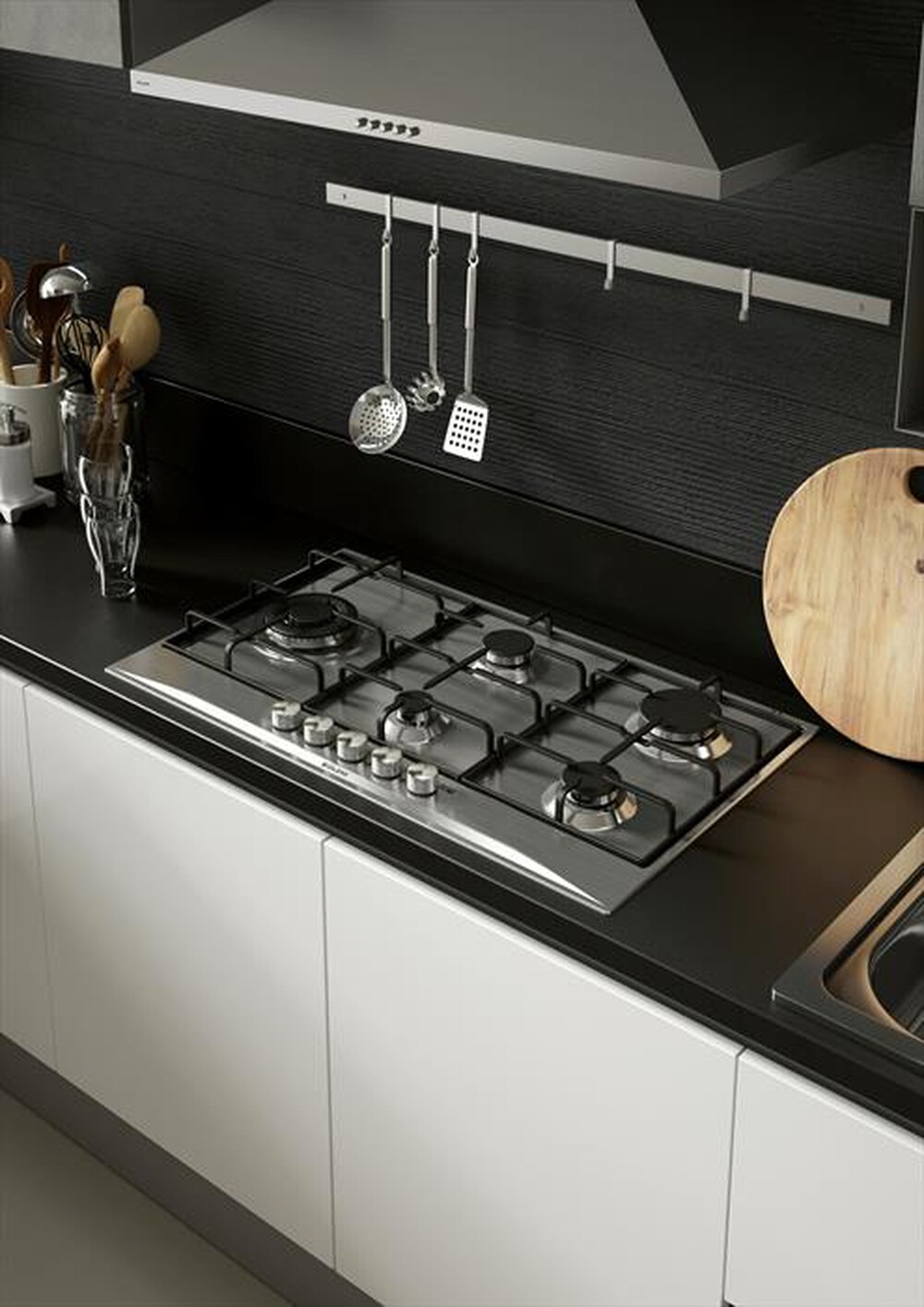 "GLEM GAS - Cappa decorativa a parete GHP745IX-inox"