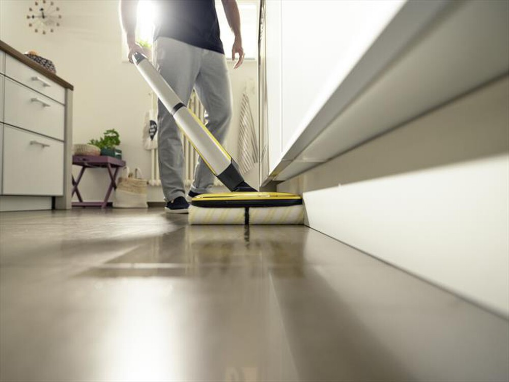 "KARCHER - Spazzolone a vapore FC 7 Cordless-Nero/Giallo"