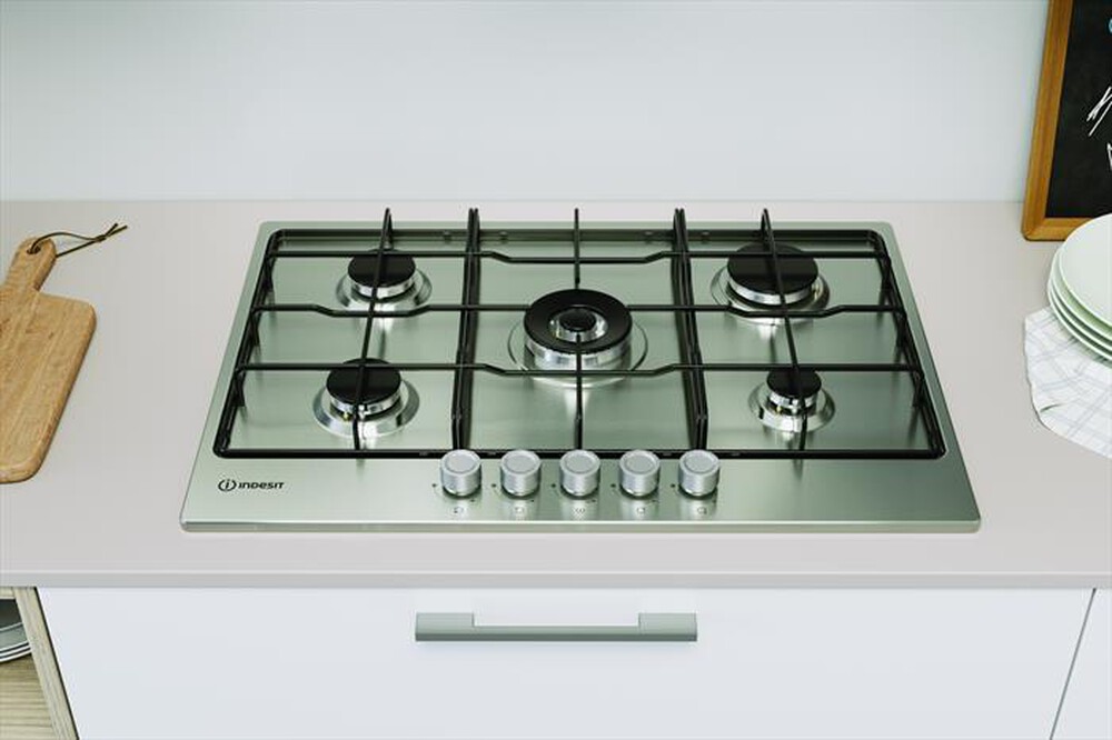 Immagine del prodotto INDESIT - Piano cottura a gas THP 752 W/IX/I 1 73 cm