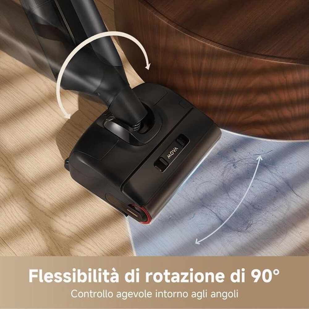 "MOVA - Scopa ricaricabile M10-Grigio"