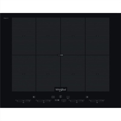 WHIRLPOOL - Piano cottura elettrico SMO 658C/NE HOB WP 65 cm-Nero
