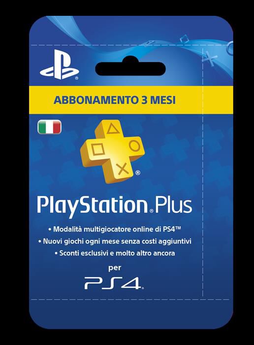 SONY COMPUTER - PlayStation Plus Card 3 Mesi | Euronics