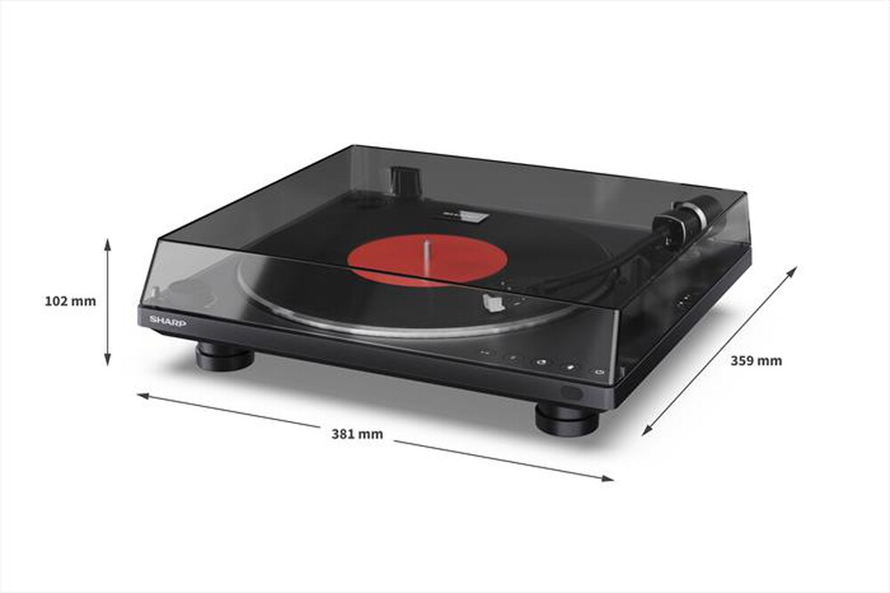 Immagine del prodotto SHARP - Giradischi con uscita Bluetooth RP-TT100-Black