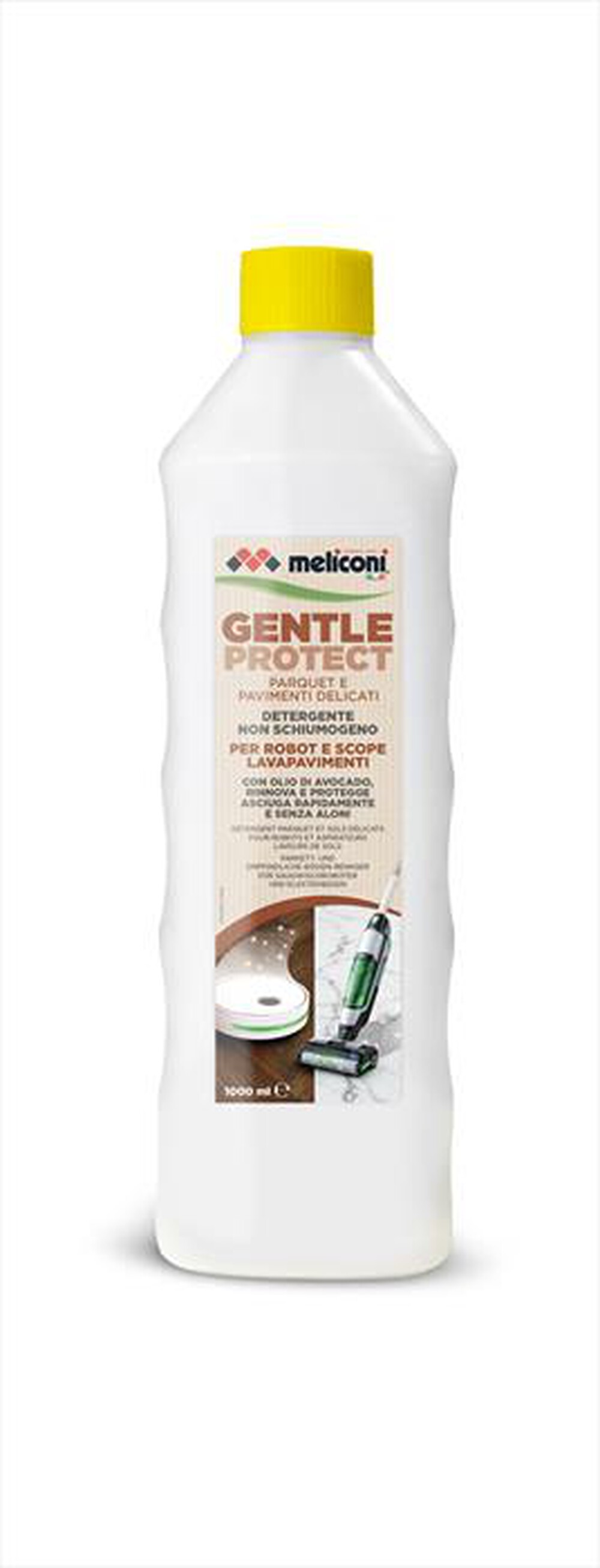 Immagine del prodotto MELICONI - Detergente scope elettriche e robot GENTLE PROTECT-Confezione da 1L