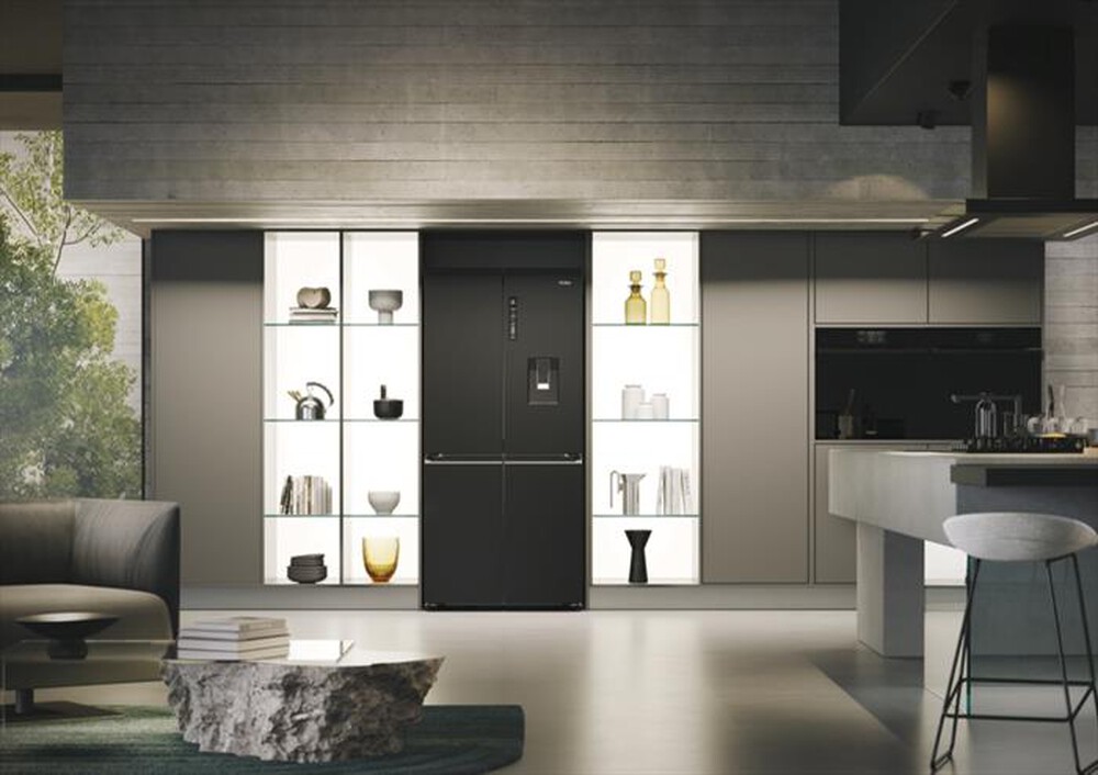 "HAIER - Frigorifero 4 porte HCR7818DWPT Classe D 467 lt-Black"