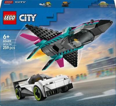 LEGO - CITY Jet contro Auto sportiva - 60489