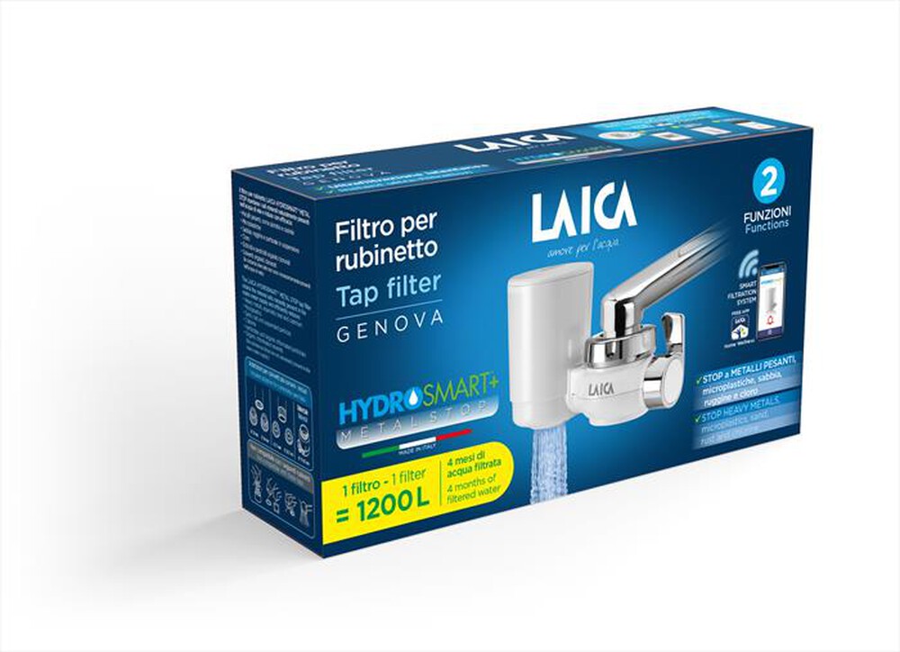 "LAICA - Filtro rubinetto Genova R20AA01-BIANCO"