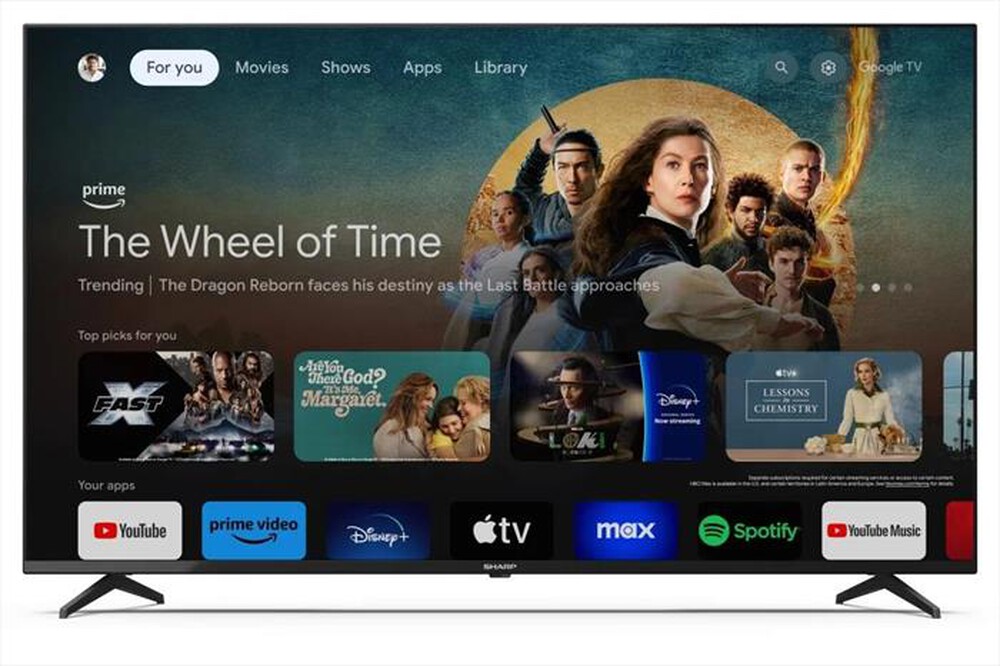 Immagine del prodotto SHARP - Smart TV LED UHD 4K 55" 55GL4060-Nero