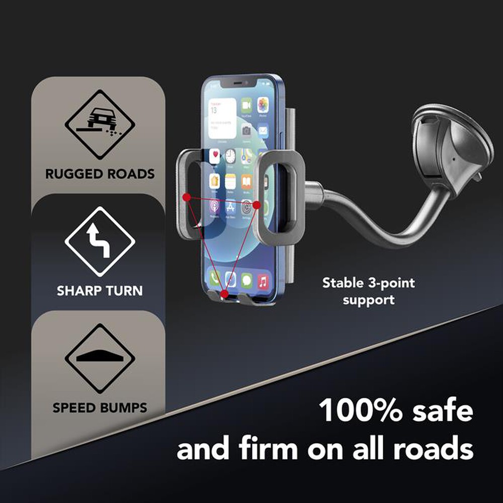 Immagine del prodotto CELLULARLINE - Supporto da Auto BIGCRABDUALFIX-Nero