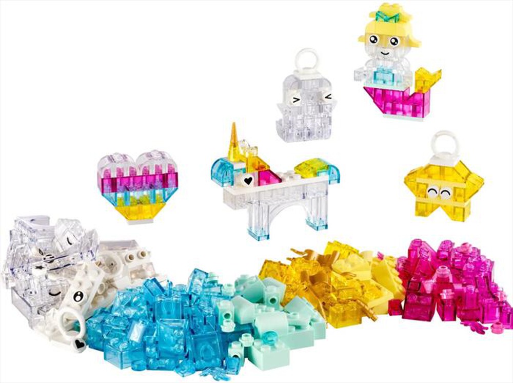 "LEGO - CLASSIC Scatola magica trasparente - 11040-Multicolore"