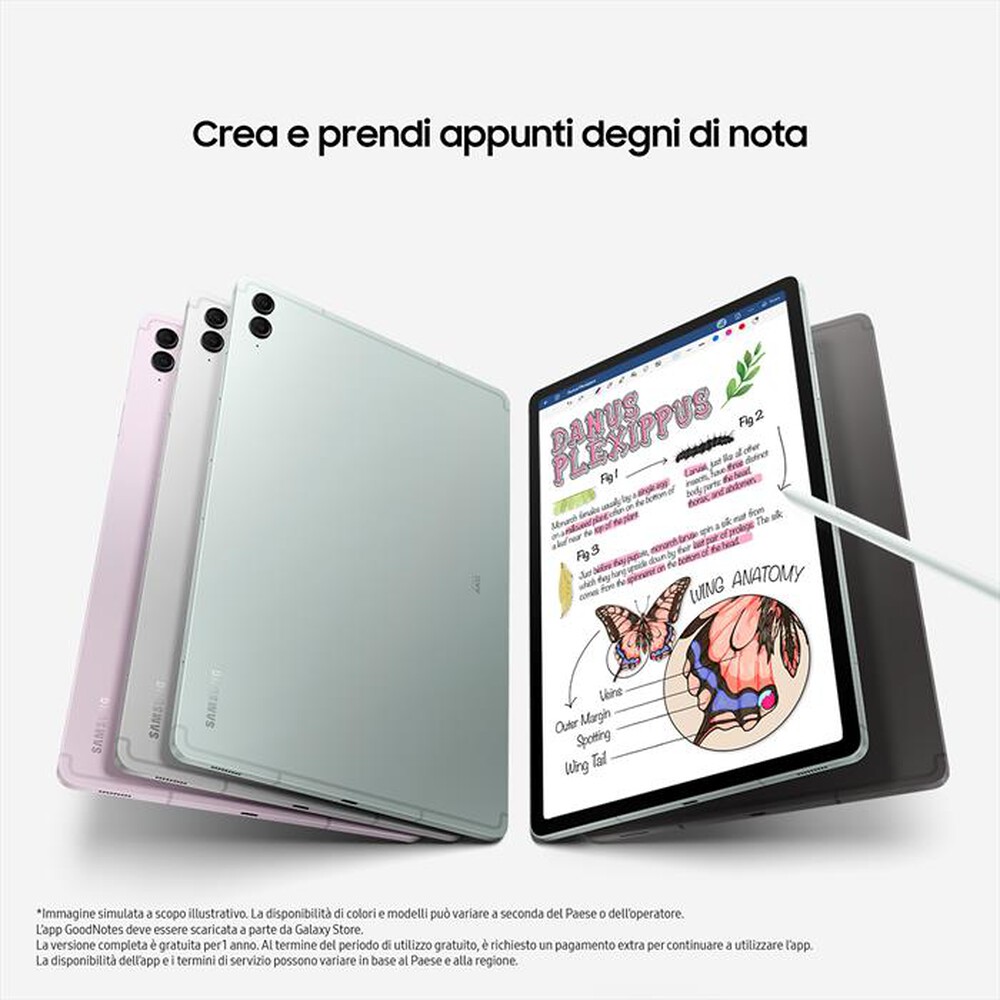 "SAMSUNG - Galaxy Tab S9 FE+ 8+128GB 5G-Gray"