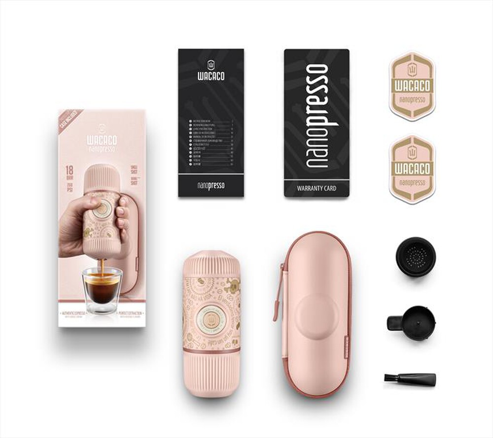 Immagine del prodotto WACACO - Macchina per caff&egrave; NANOPRESSO  DARK SOUL PINK+CASE-ROSA DARK SOUL