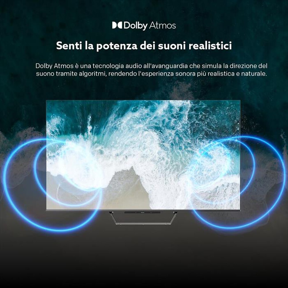 "METZ - Smart TV QLed+ 4K UHD GOOGLE TV 43MQE7000Z-Nero"
