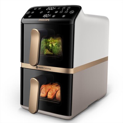 PHILIPS - Friggitrice AIRFRYER SERIE 4000 DA 10L NA462/80-Bianco
