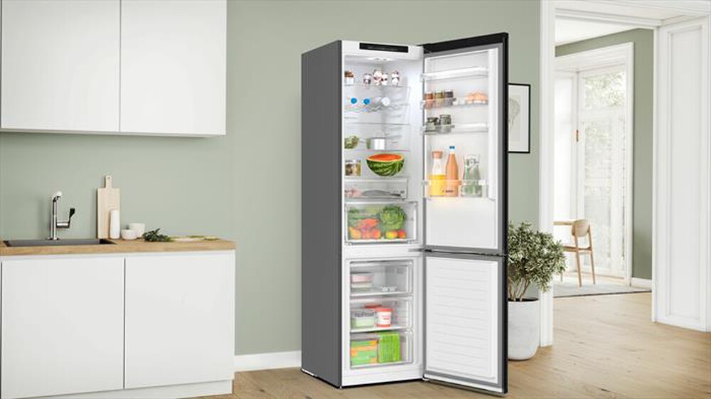 Immagine del prodotto BOSCH - Frigorifero Combinato KGN392XCF Classe C 203x60 cm-Acciaio nero anti-impronta
