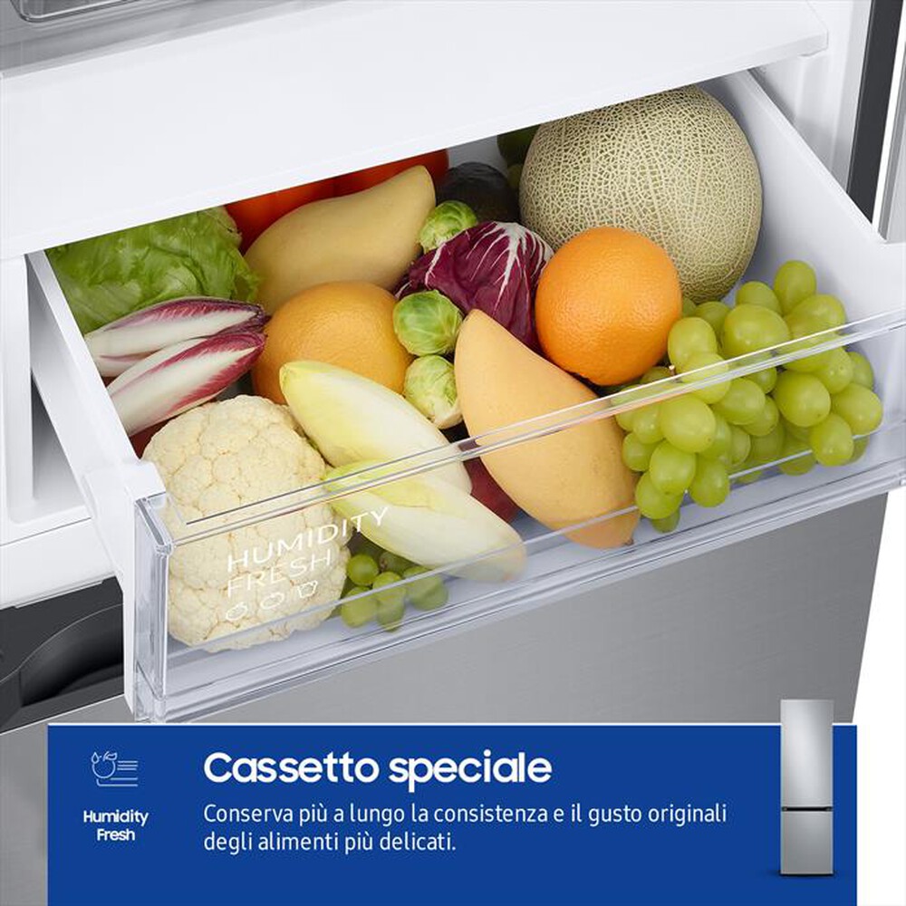 "SAMSUNG - Frigorifero combinato RB38T600DSA/EF Classe D 400l-metal inox"