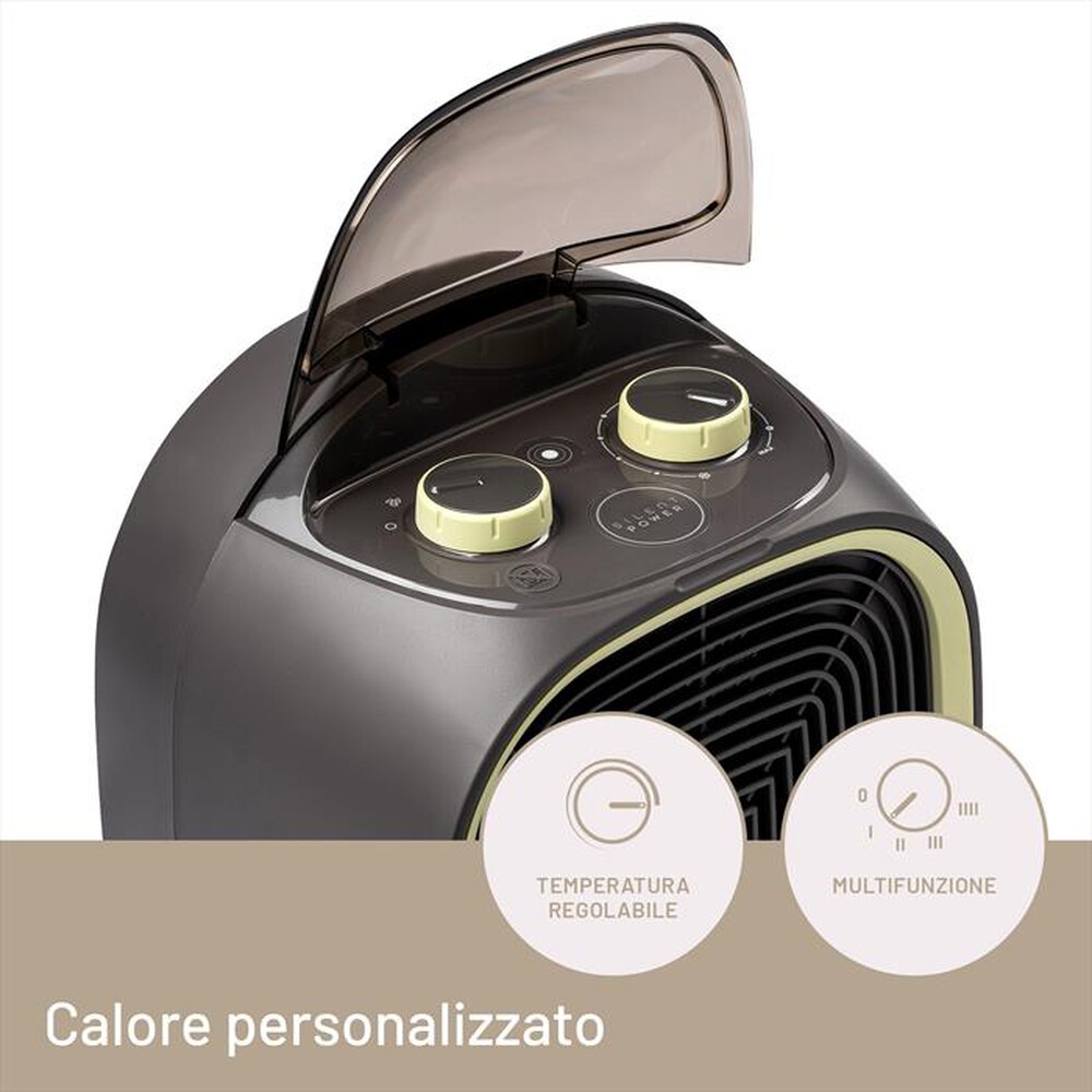 Immagine del prodotto IMETEC - Termoventilatore SILENT POWER SMART-Grigio/Verde