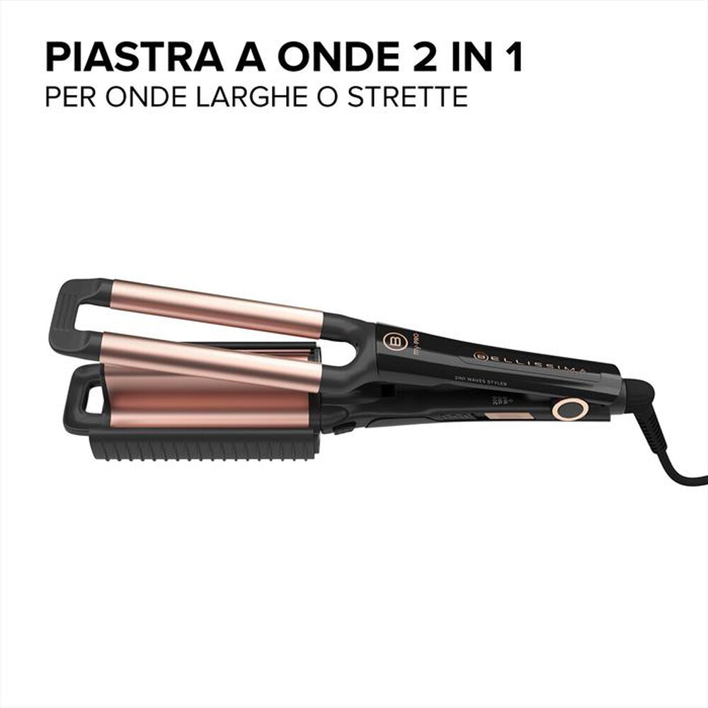 "IMETEC - PIASTRA A ONDE MY PRO BEACH WAVES GT20 400 11738-NERO"