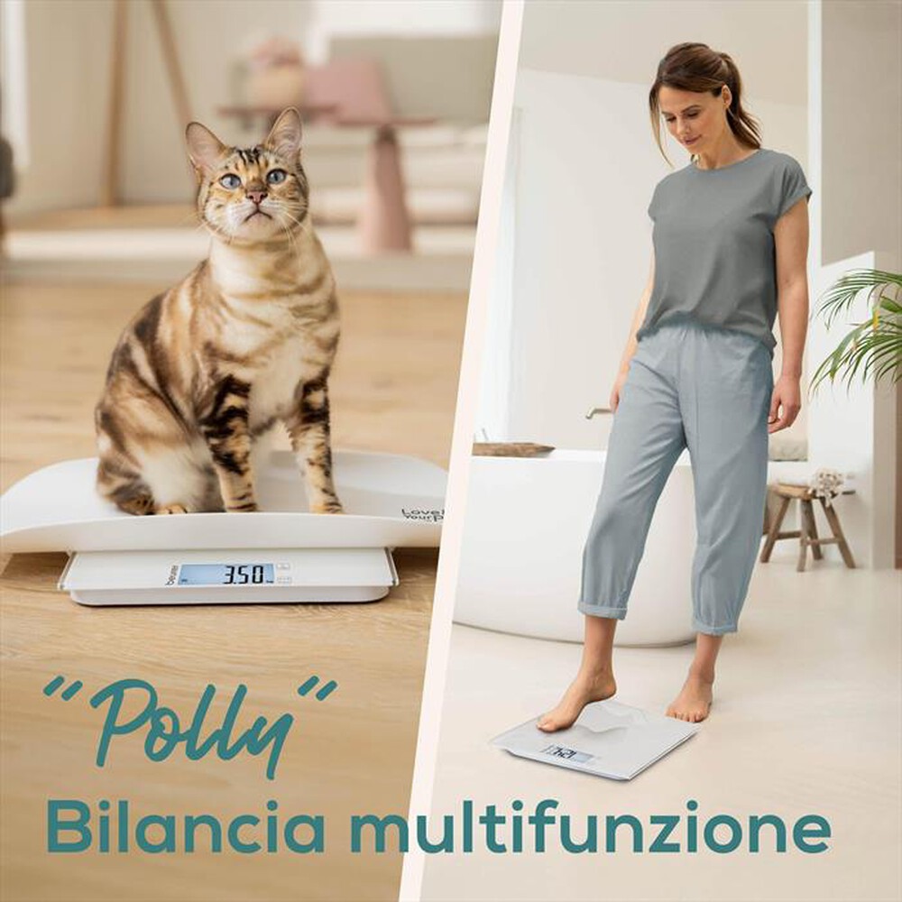 Immagine del prodotto BEURER - Bilancia 2 in 1 pesa-animali PP 170 POLLY-Bianco