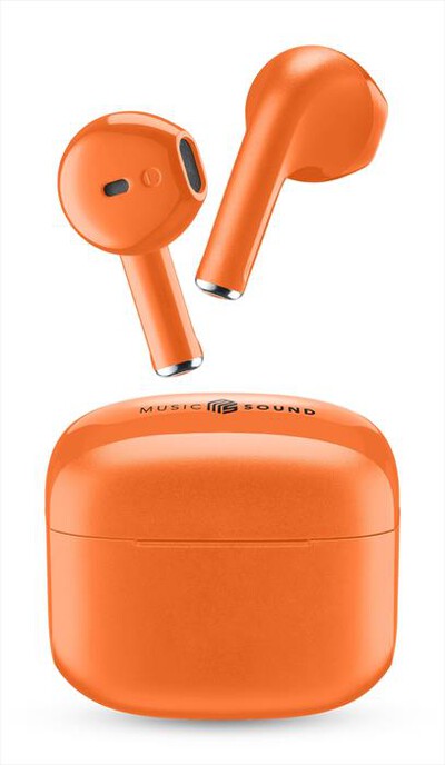 MUSIC SOUND - Auricolare bluetooth TWS SWAG MS-ARANCIONE