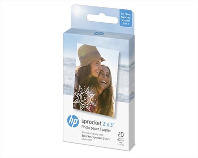 HP - Sprocket 2X3 Paper 20 Pack - 
