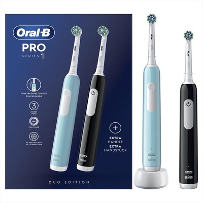 ORAL-B - Spazzolino elettrico PRO SERIES 1-Blu e Nero