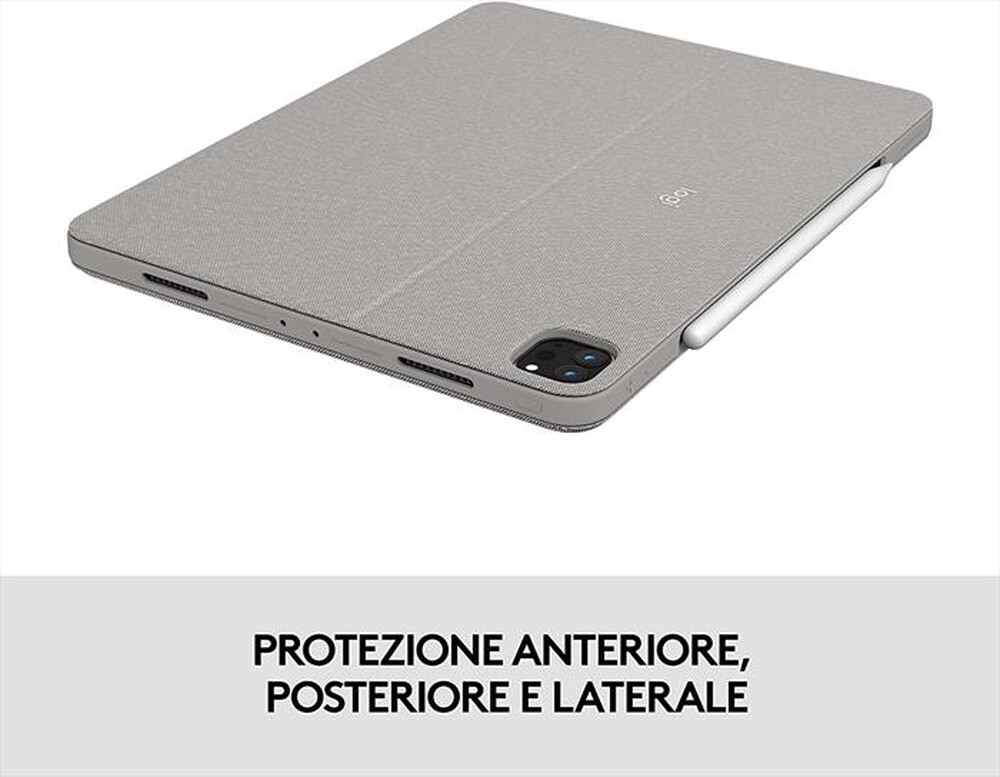 "LOGITECH - Combo Touch iPad Pro 12.9 (5a gen - 2021)-Sabbia"