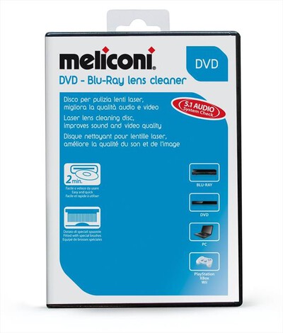 MELICONI - DVD - BLU-RAY LENS CLEANER - Bianco